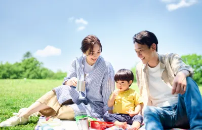 花見やピクニックで